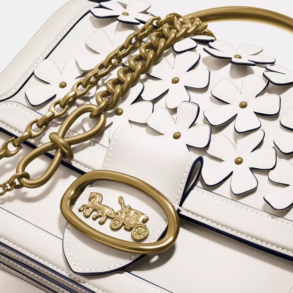 Riley Top Handle 22 With Floral Applique - NWT - Picture 10 of 16